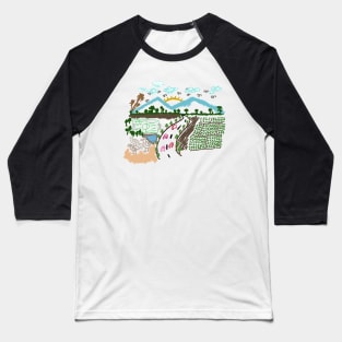 Childhood Panorama Baseball T-Shirt